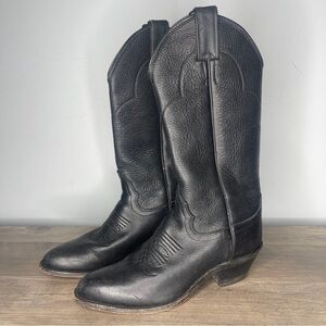 Women’s size 6.5 Black Leather Cowboy Boots